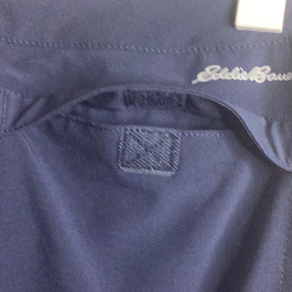 Eddie Bauer Dark Blue Cargo‎ Pants Adjustable Length 10 - Picture 7 of 8